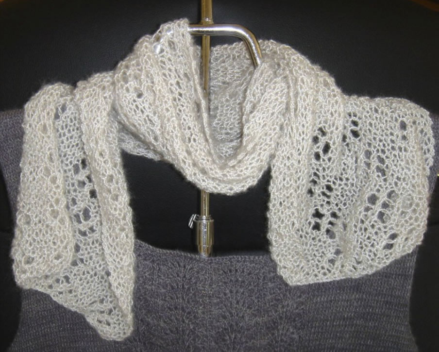 Flowers in Lace Scarf